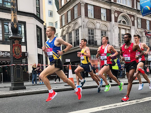 Ollie running in the 2019 Vitality London 10k